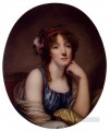Retrato de una mujer joven que se dice que es la figura hija del artista Jean Baptiste Greuze